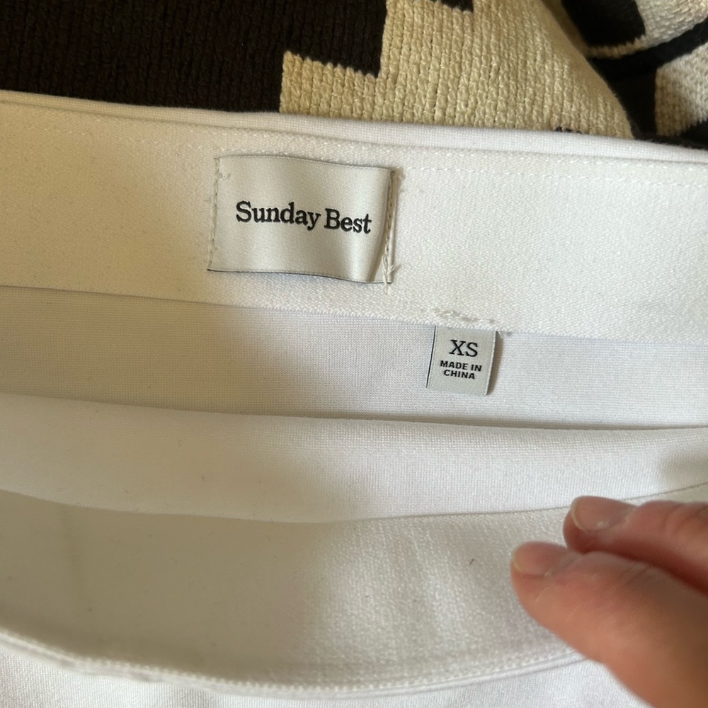 Sunday best Nora skirt in white//SOLD